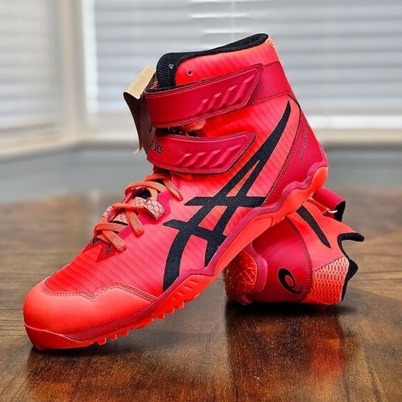 Asics Javelin Pro 3 Spikes Sunrise Red Black Men's 10 Track Field Shoes 1093A180 - Picture 2 of 12